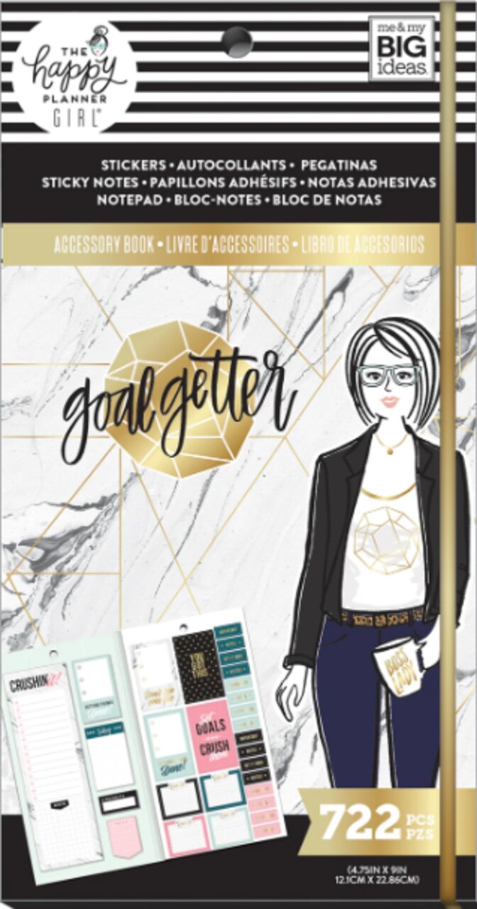 Me & My Big Ideas The Happy Planner Goal Getter Stickers Accessory Book 722pcs